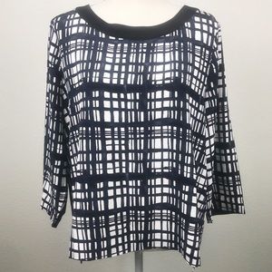 Madewell Retrospect Silk Blouse Top Plaid